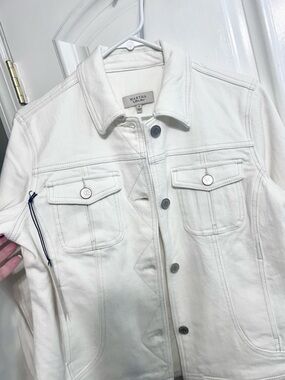 Martha Stewart White Denim Jacket